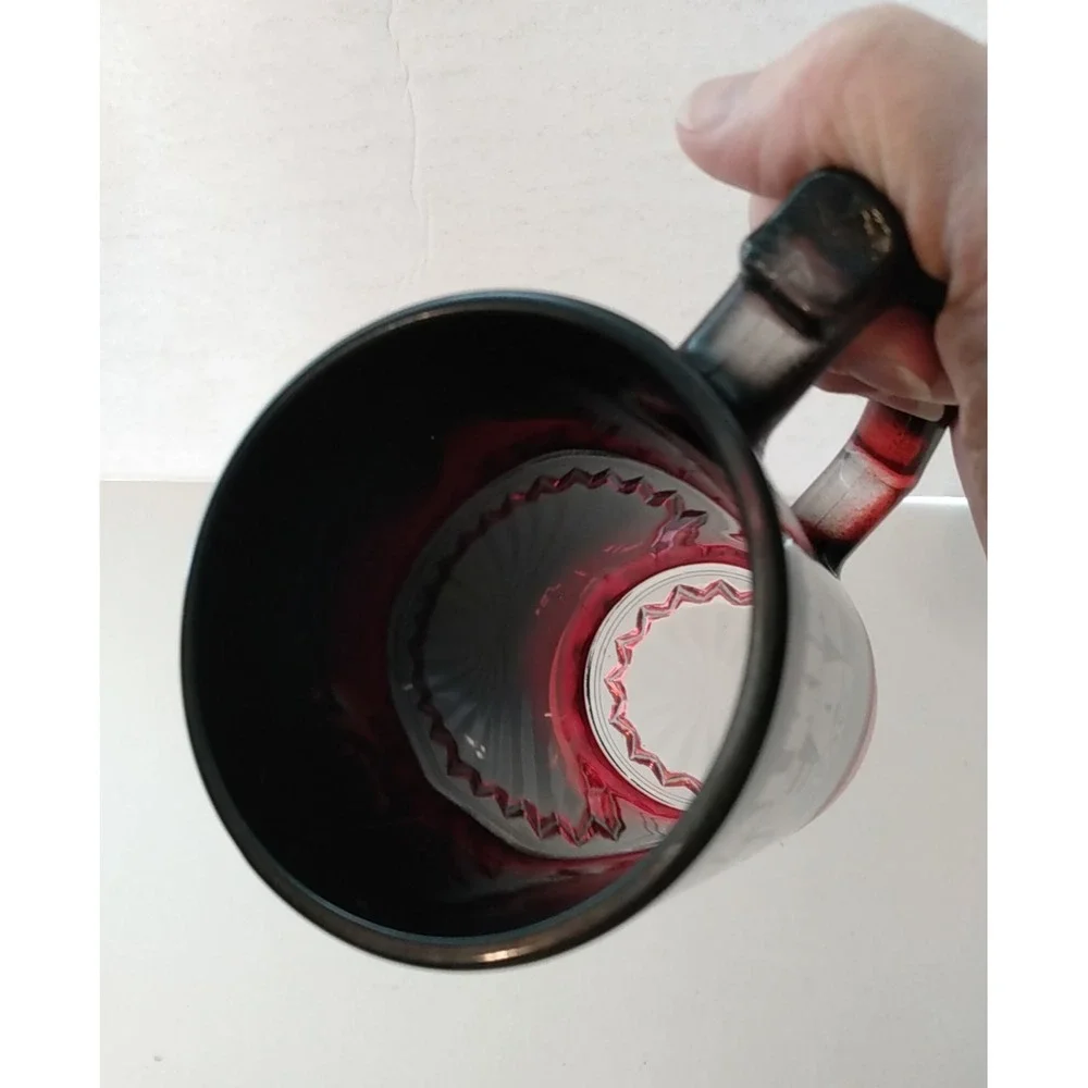 The Walking Dead Daryl Dixon AMC 2014 Black Red Fade Foil Beer Mug Stein 6